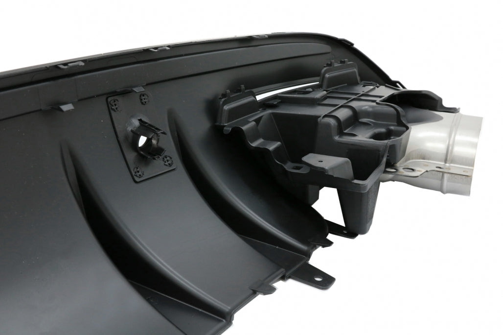 Rear Bumper Diffuser with Exhaust Tips C43 Night Package Design for Mercedes C-Class W205 S205 AMG Line (2014–2020)
