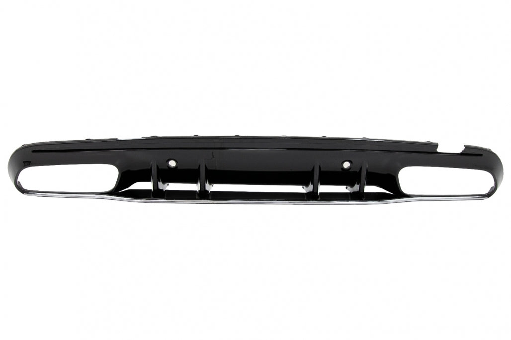 Rear Bumper Diffuser with Exhaust Tips C63S Design for Mercedes C-Class W205 S205 AMG Line (2014–2020)
