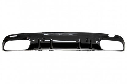 Rear Bumper Diffuser with Exhaust Tips C63S Design for Mercedes C-Class W205 S205 AMG Line (2014–2020)