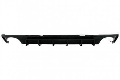 Rear Bumper Diffuser with Exhaust Tips RS6 Design Piano Black for Audi A6 C8 4K (2018–Up)