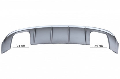 Rear Bumper Diffuser with Exhaust Tips S3 Design for Audi A3 8V Facelift S-Line Sedan & Convertible (2016–2019)