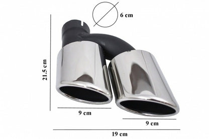Rear Bumper Diffuser with Exhaust Tips S3 Design for Audi A3 8V Facelift Standard Sedan & Convertible (2016–2019)