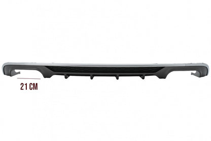 Rear Bumper Diffuser with Exhaust Tips S3 Design for Audi A3 8V Facelift Standard Sedan & Convertible (2016–2019)