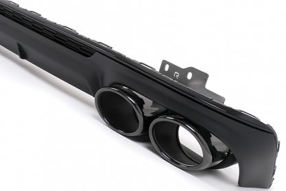 Rear Bumper Diffuser with Exhaust Tips S6 Design Black for Audi A6 C8 4K Avant  Sedan S-Line (2018–2022)