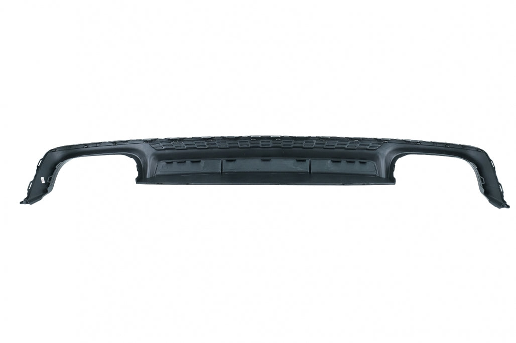 Rear Bumper Diffuser with Exhaust Tips S6 Design Piano Black for Audi A6 C8 4K (2018–Up)