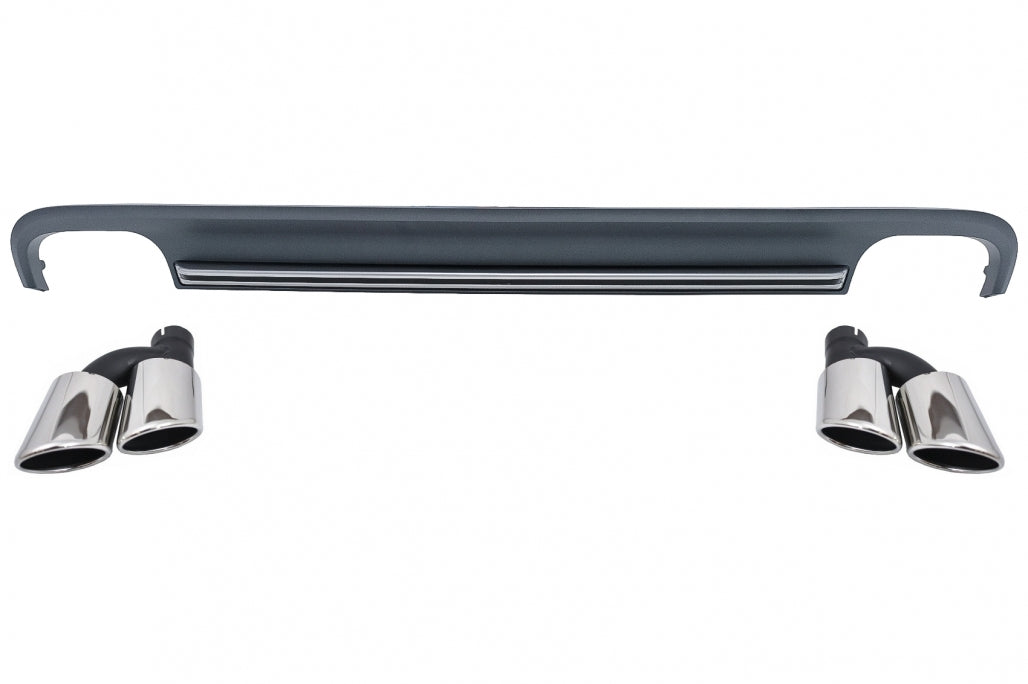 Rear Bumper Diffuser with Exhaust Tips S7 Design for Audi A7 4G (2010–2014)