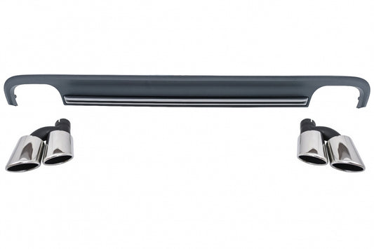 Rear Bumper Diffuser with Exhaust Tips S7 Design for Audi A7 4G (2010–2014)