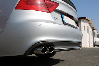 Rear Bumper Diffuser with Exhaust Tips S7 Design for Audi A7 4G (2010–2014)