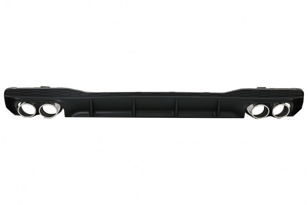 Rear Bumper Diffuser with Exhaust Tips S7 RS7 Design for Audi A7 4K8 S-Line (2018–Up)