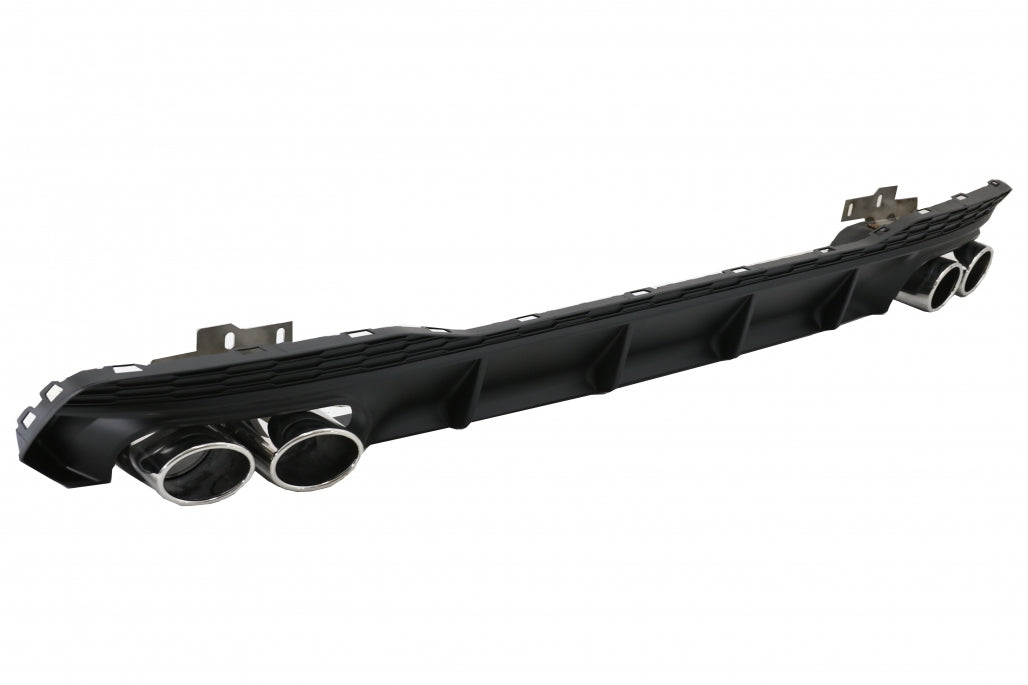 Rear Bumper Diffuser with Exhaust Tips S7 RS7 Design for Audi A7 4K8 S-Line (2018–Up)