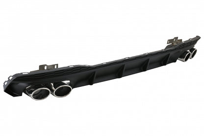 Rear Bumper Diffuser with Exhaust Tips S7 RS7 Design for Audi A7 4K8 S-Line (2018–Up)
