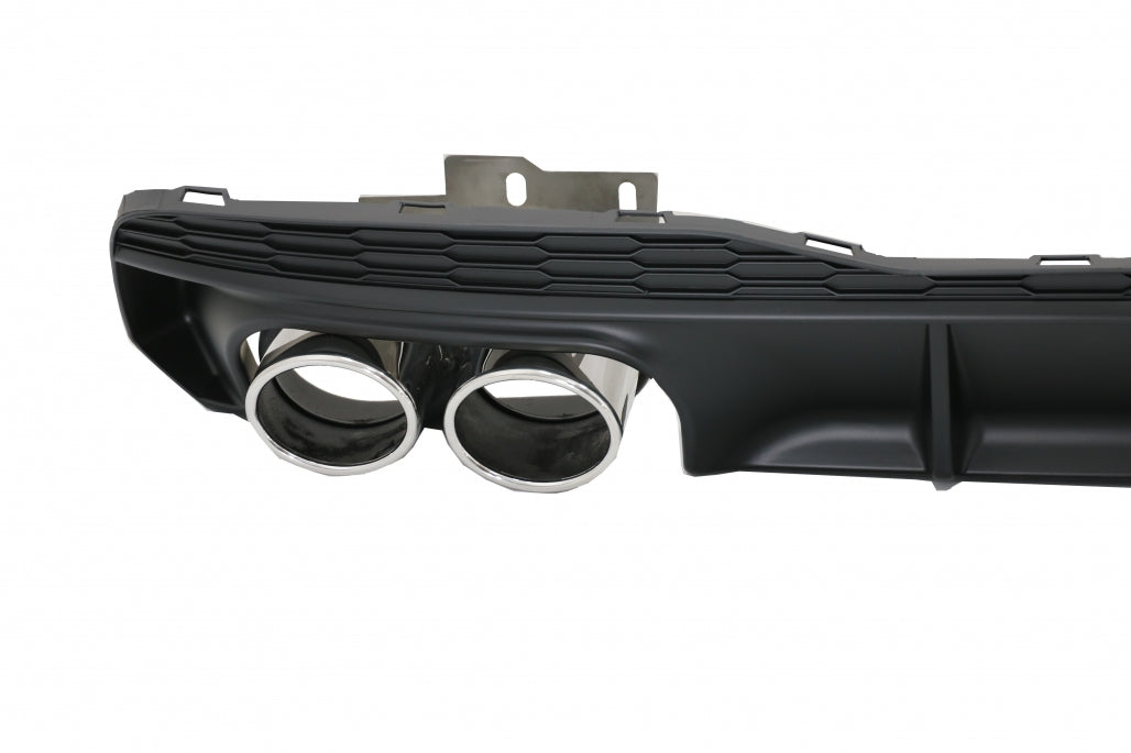 Rear Bumper Diffuser with Exhaust Tips S7 RS7 Design for Audi A7 4K8 S-Line (2018–Up)