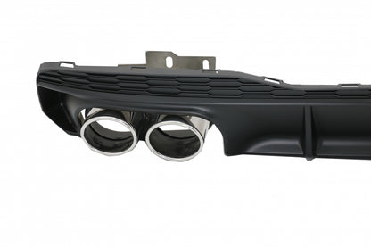Rear Bumper Diffuser with Exhaust Tips S7 RS7 Design for Audi A7 4K8 S-Line (2018–Up)