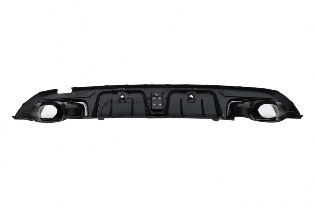 Rear Bumper Diffuser with Exhaust Tips for Mercedes C-Class W205 S205 Sport Line (2014–2020)