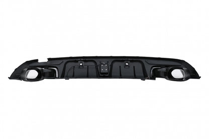 Rear Bumper Diffuser with Exhaust Tips for Mercedes C-Class W205 S205 Sport Line (2014–2020)