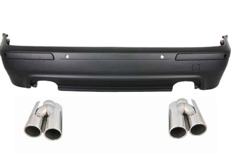 Rear Bumper Double Outlet M5 Design with PDC and Exhaust Muffler Tips for BMW 5 Series E39 (1995–2003)