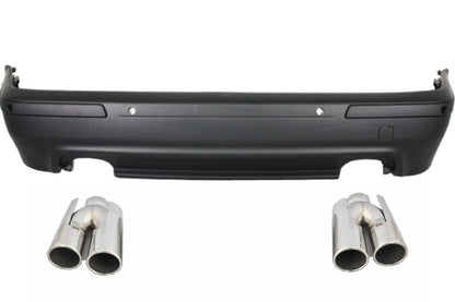 Rear Bumper Double Outlet M5 Design with PDC and Exhaust Muffler Tips for BMW 5 Series E39 (1995–2003)