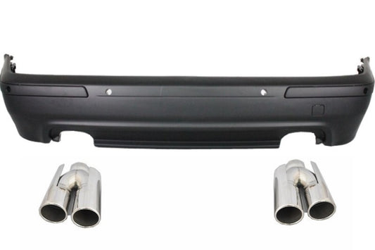 Rear Bumper Double Outlet M5 Design with PDC and Exhaust Muffler Tips for BMW 5 Series E39 (1995–2003)