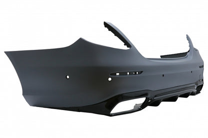 Rear Bumper E63 Design Black Edition for Mercedes E-Class W213 Sedan (2016–2019)