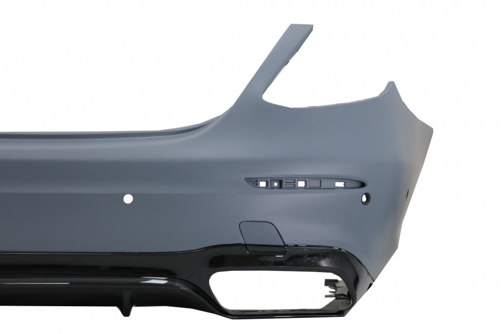 Rear Bumper E63 Design Black Edition for Mercedes E-Class W213 Sedan (2016–2019)