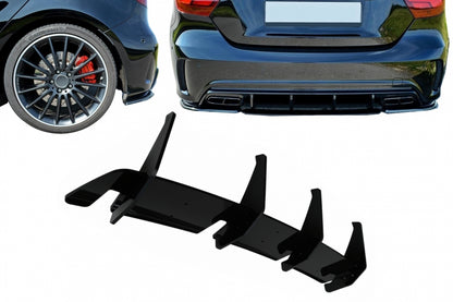 Rear Bumper Extension Splitter for Diffuser compatible with Mercedes A-Class W176 A45 Hatchback (2015-2018)