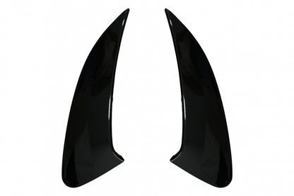 Rear Bumper Fins CLA45S Design Piano Black for Mercedes CLA C118 X118 AMG Line (2019–Up)