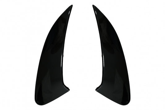 Rear Bumper Fins CLA45S Design Piano Black for Mercedes CLA C118 X118 AMG Line (2019–Up)