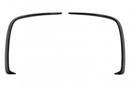 Rear Bumper Flaps Fins Piano Black for Mercedes A-Class W176 (2012–2018)