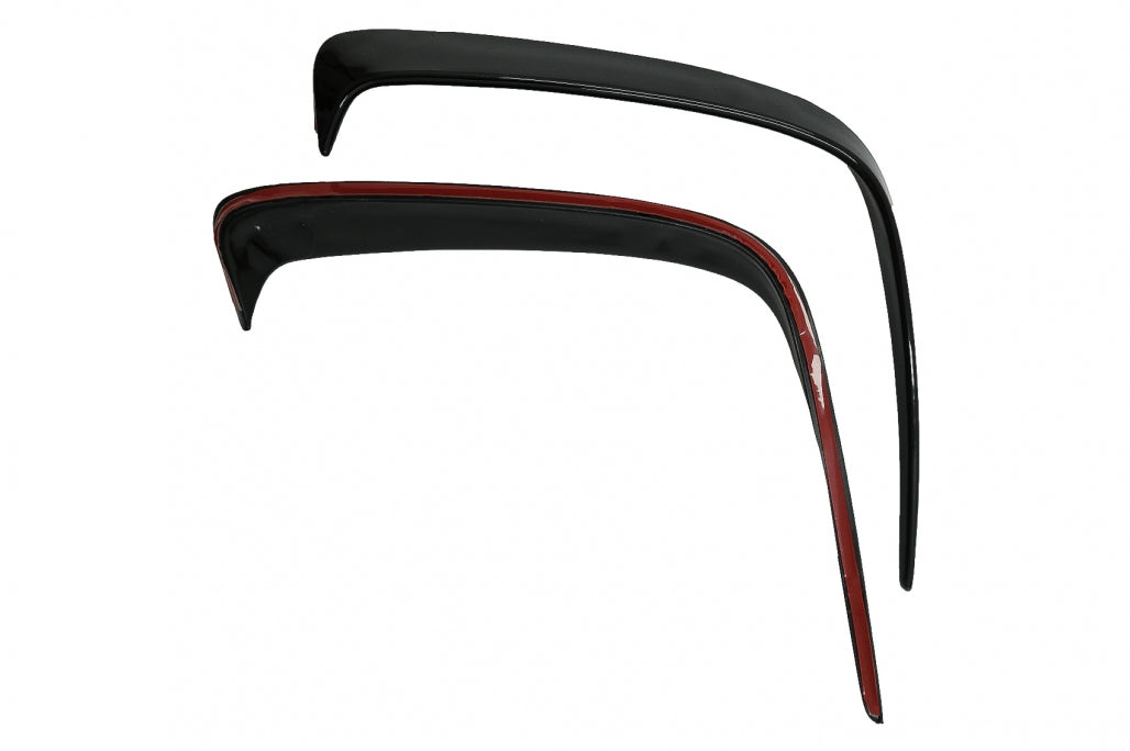 Rear Bumper Flaps Fins Piano Black for Mercedes A-Class W176 (2012–2018)