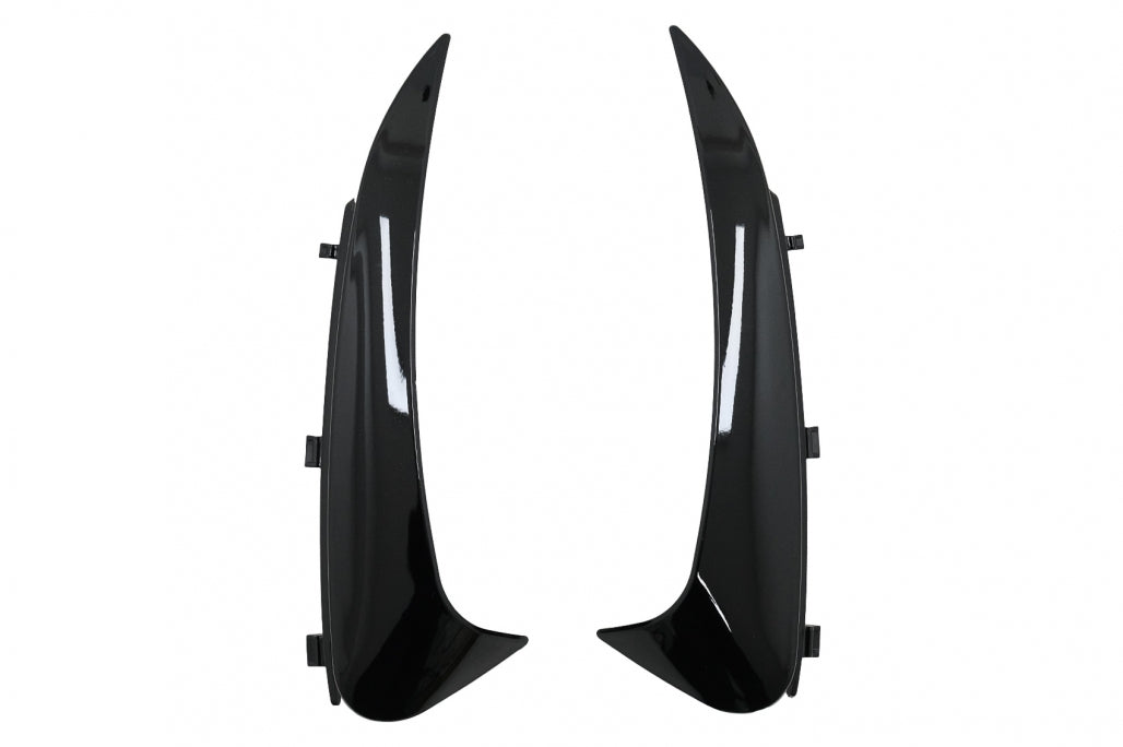 Rear Bumper Flaps Piano Black for Mercedes C-Class C205 A205 (2015–2019)
