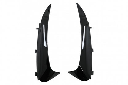 Rear Bumper Flaps Piano Black for Mercedes C-Class C205 A205 (2015–2019)