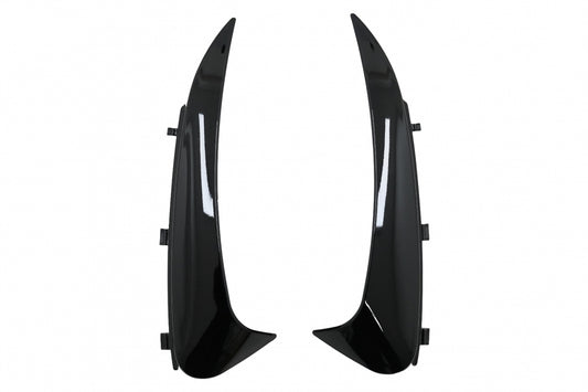 Rear Bumper Flaps Piano Black for Mercedes C-Class C205 A205 (2015–2019)