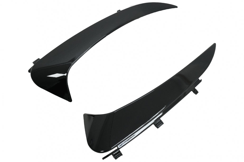 Rear Bumper Flaps Piano Black for Mercedes C-Class C205 A205 (2015–2019)