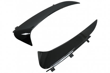 Rear Bumper Flaps Piano Black for Mercedes C-Class C205 A205 (2015–2019)