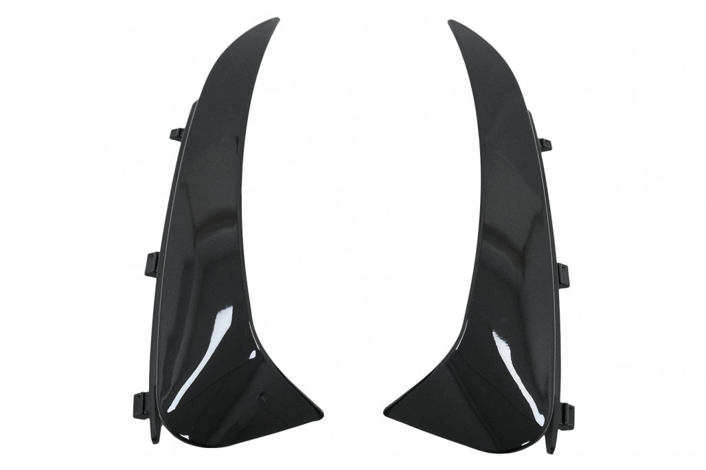 Rear Bumper Flaps Piano Black for Mercedes C-Class C205 A205 (2015–2019)