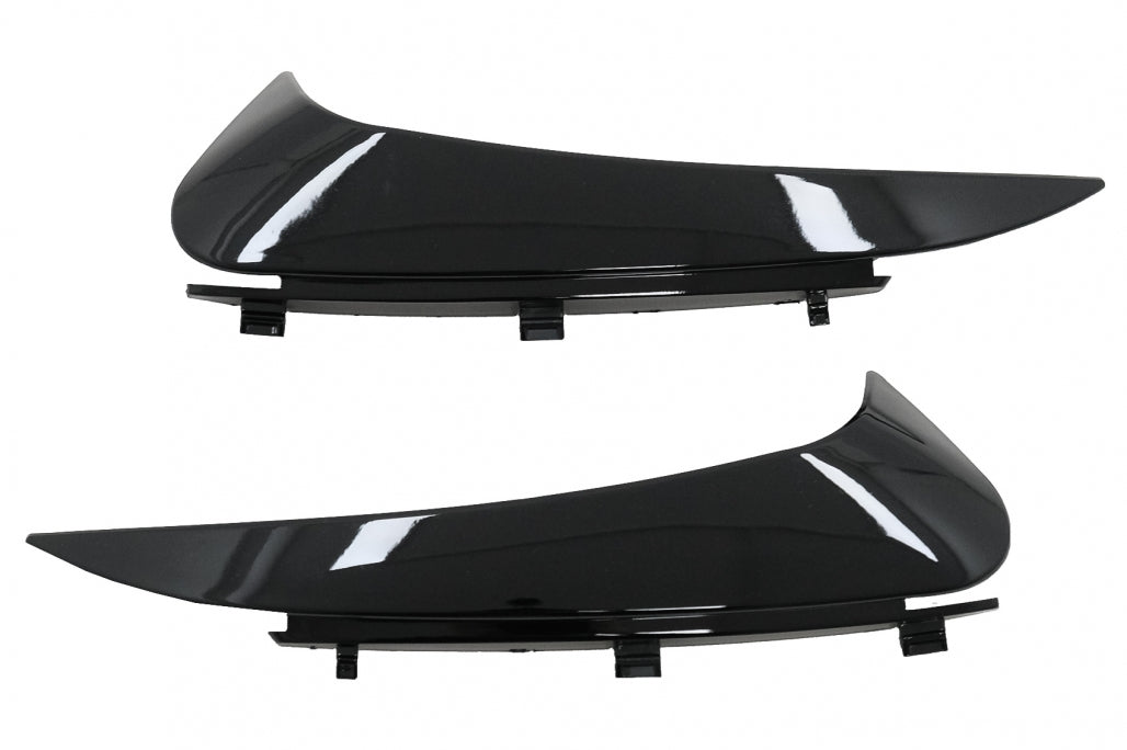 Rear Bumper Flaps Piano Black for Mercedes C-Class C205 A205 (2015–2019)