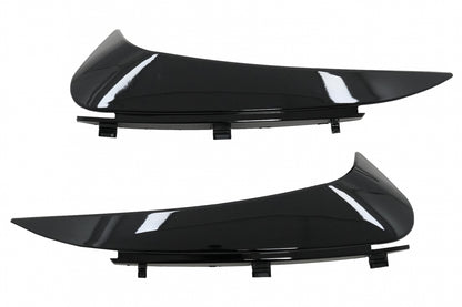 Rear Bumper Flaps Piano Black for Mercedes C-Class C205 A205 (2015–2019)