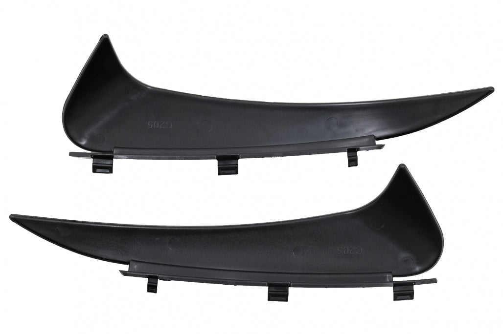Rear Bumper Flaps Piano Black for Mercedes C-Class C205 A205 (2015–2019)