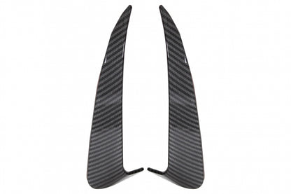 Rear Bumper Flaps Side Fins Carbon Film for Mercedes C-Class W205 Sedan AMG Line (2014–2020)