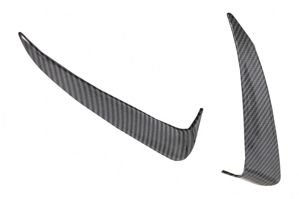 Rear Bumper Flaps Side Fins Carbon Film for Mercedes C-Class W205 Sedan AMG Line (2014–2020)