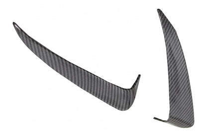 Rear Bumper Flaps Side Fins Carbon Film for Mercedes C-Class W205 Sedan AMG Line (2014–2020)
