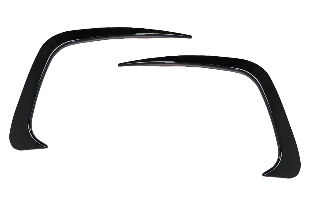 Rear Bumper Flaps Side Fins Flics Piano Black for BMW 3 Series G20 G21 G28 M-Sport (2018–Up)