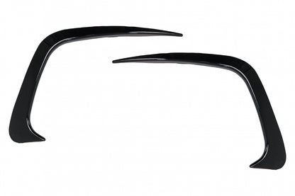 Rear Bumper Flaps Side Fins Flics Piano Black for BMW 3 Series G20 G21 G28 M-Sport (2018–Up)