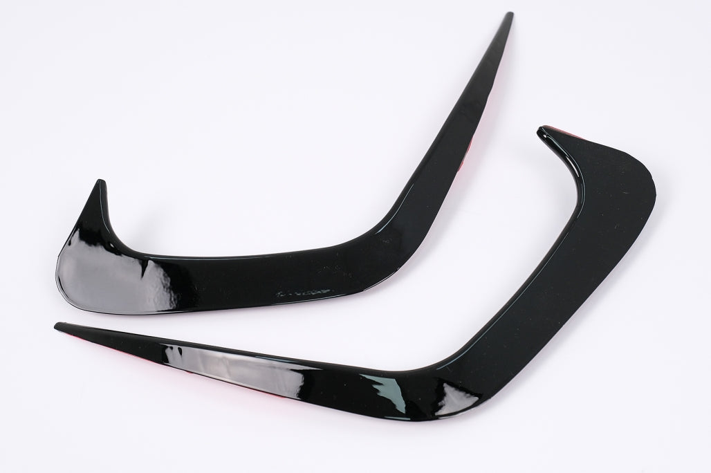 Rear Bumper Flaps Side Fins Flics Piano Black for BMW 3 Series G20 G21 G28 M-Sport (2018–Up)