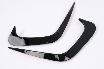 Rear Bumper Flaps Side Fins Flics Piano Black for BMW 3 Series G20 G21 G28 M-Sport (2018–Up)