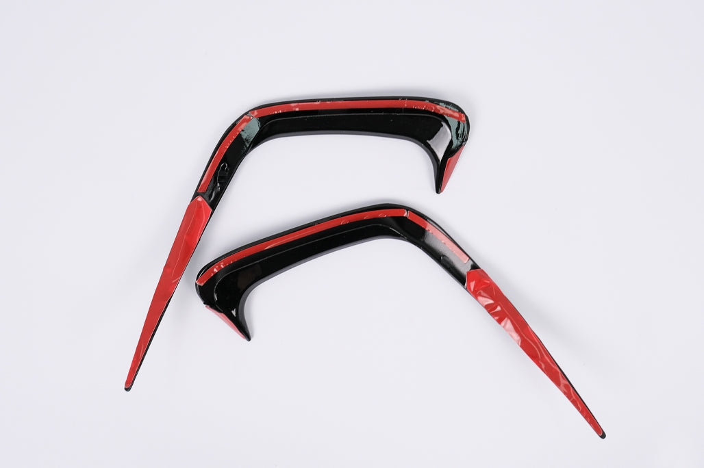 Rear Bumper Flaps Side Fins Flics Piano Black for BMW 3 Series G20 G21 G28 M-Sport (2018–Up)
