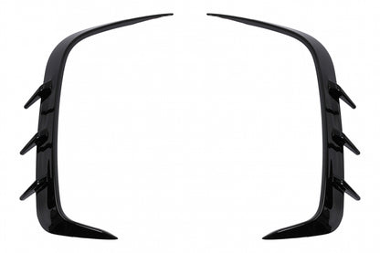 Rear Bumper Flaps Side Fins M Tech Piano Black for BMW 4 Series G22 Coupe (2020–Up)