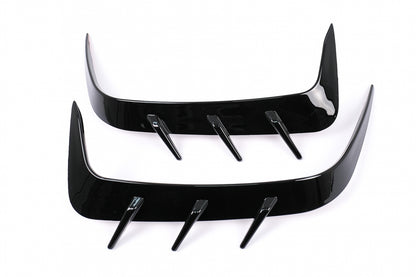 Rear Bumper Flaps Side Fins M Tech Piano Black for BMW 4 Series G22 Coupe (2020–Up)