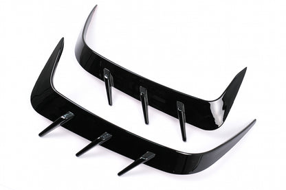 Rear Bumper Flaps Side Fins M Tech Piano Black for BMW 4 Series G22 Coupe (2020–Up)
