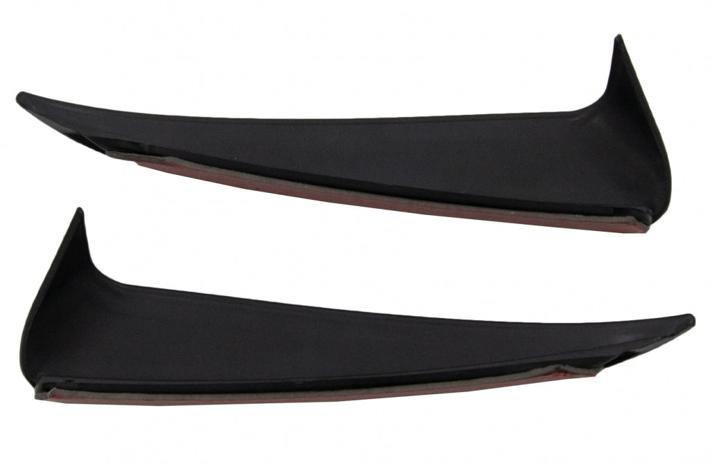 Rear Bumper Flaps Side Fins Piano Black for Mercedes C-Class W205 Sedan AMG Line (2014–2020)